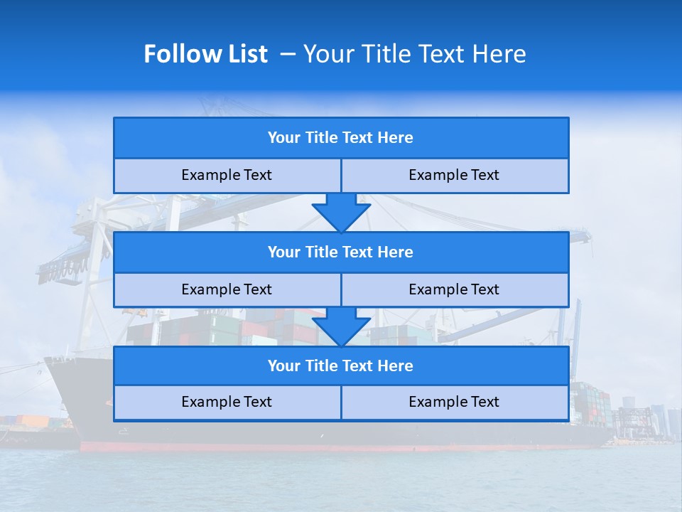 Boat Cargo Crane PowerPoint Template