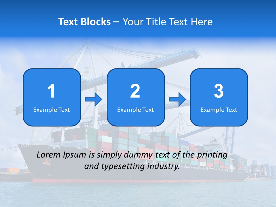 Boat Cargo Crane PowerPoint Template
