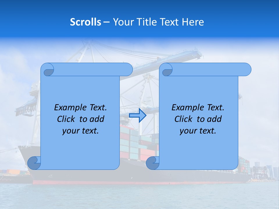 Boat Cargo Crane PowerPoint Template