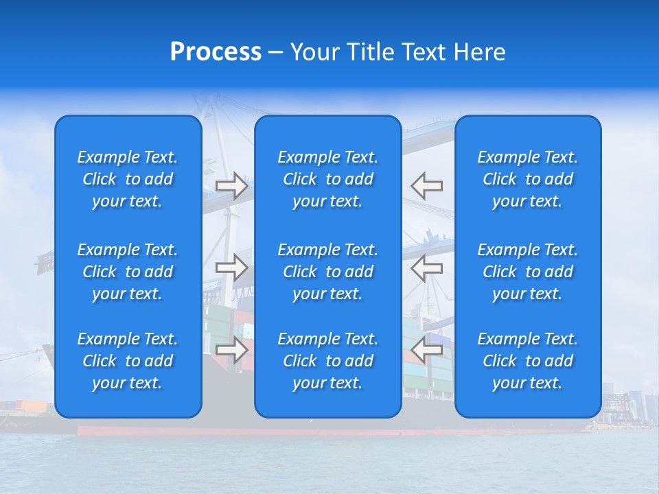Boat Cargo Crane PowerPoint Template