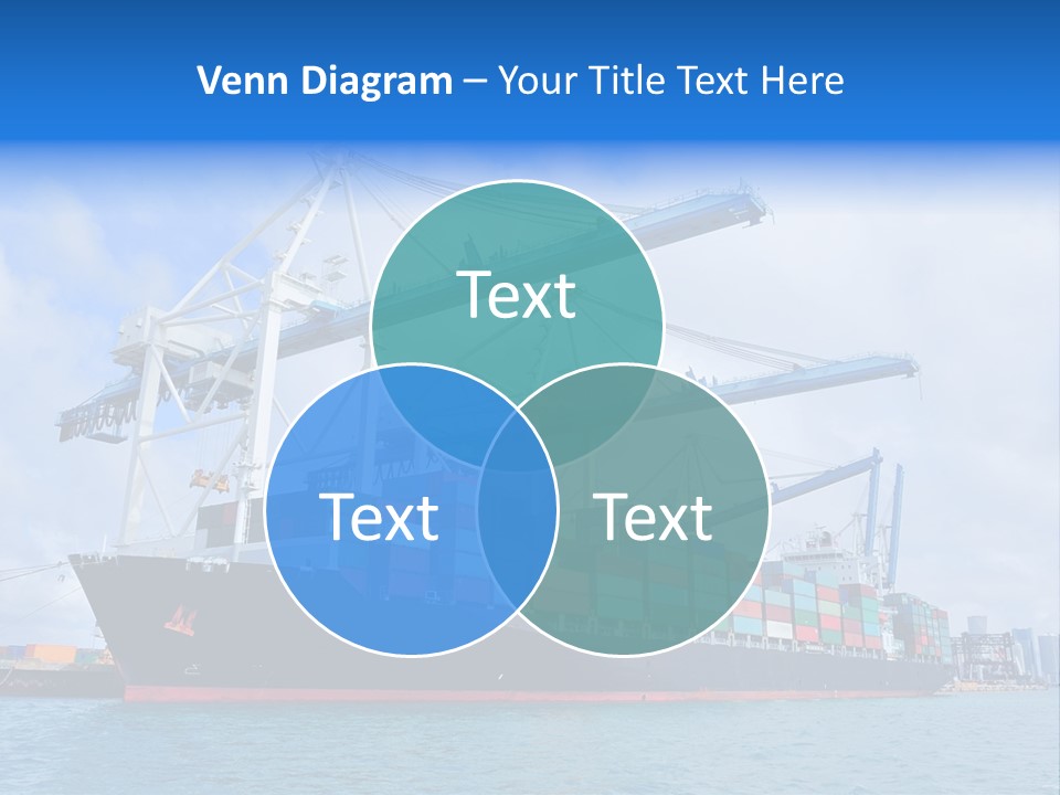 Boat Cargo Crane PowerPoint Template