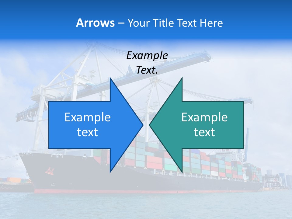 Boat Cargo Crane PowerPoint Template