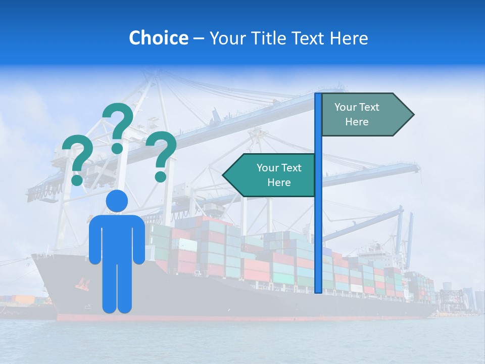 Boat Cargo Crane PowerPoint Template