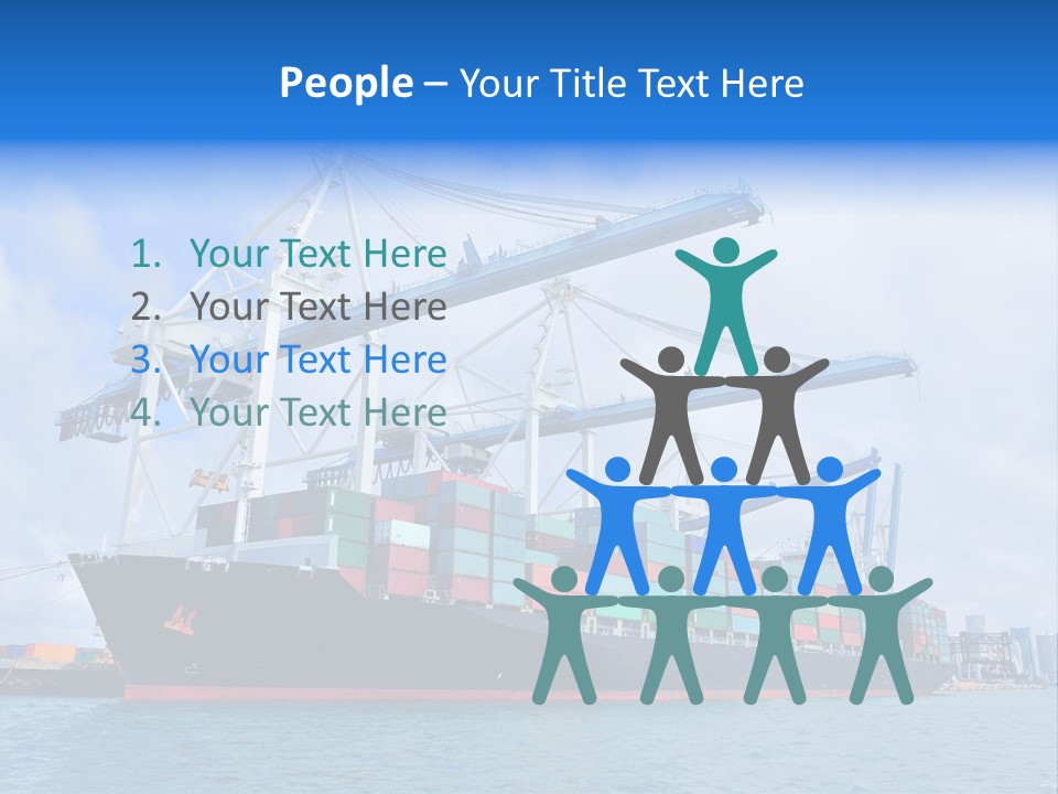 Boat Cargo Crane PowerPoint Template