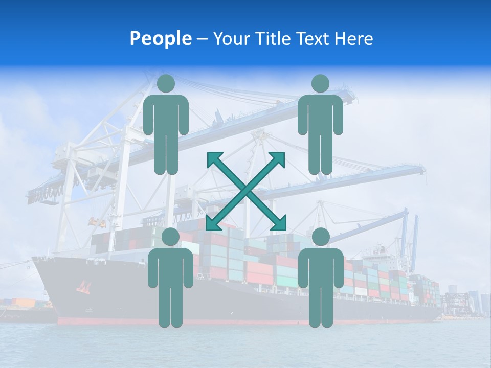 Boat Cargo Crane PowerPoint Template