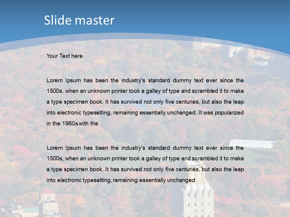 Blue City New York City PowerPoint Template