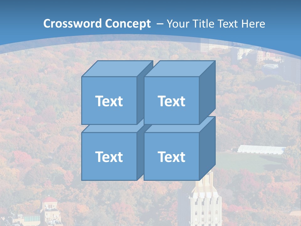 Blue City New York City PowerPoint Template