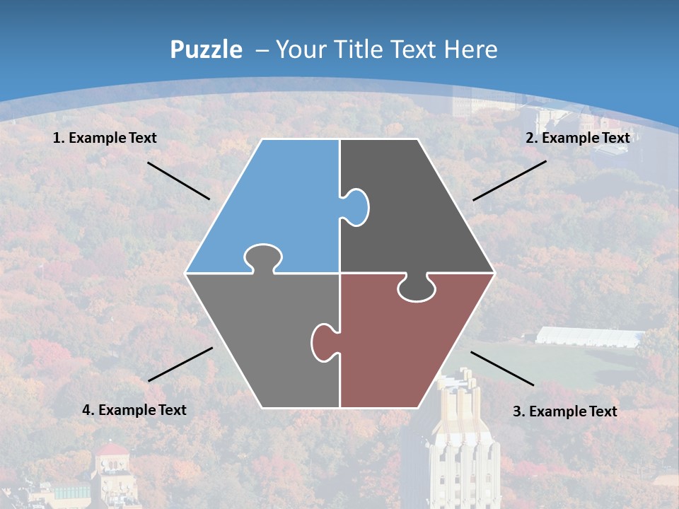 Blue City New York City PowerPoint Template