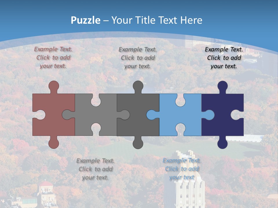 Blue City New York City PowerPoint Template