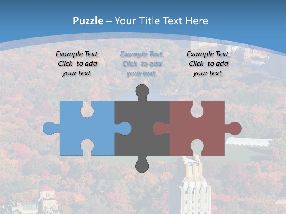 Blue City New York City PowerPoint Template