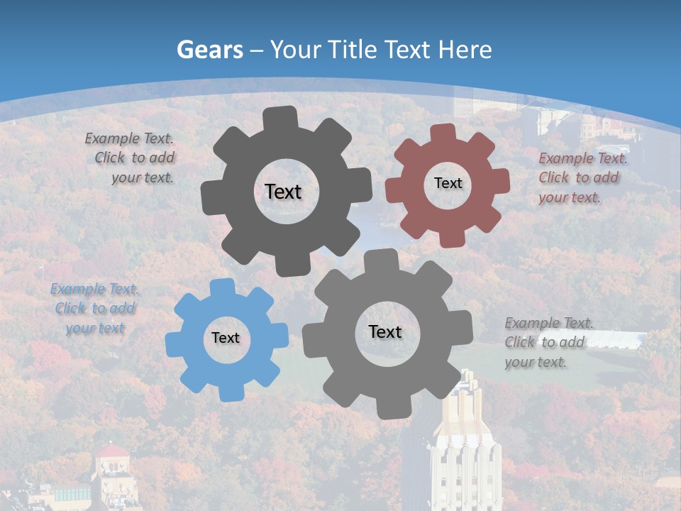 Blue City New York City PowerPoint Template