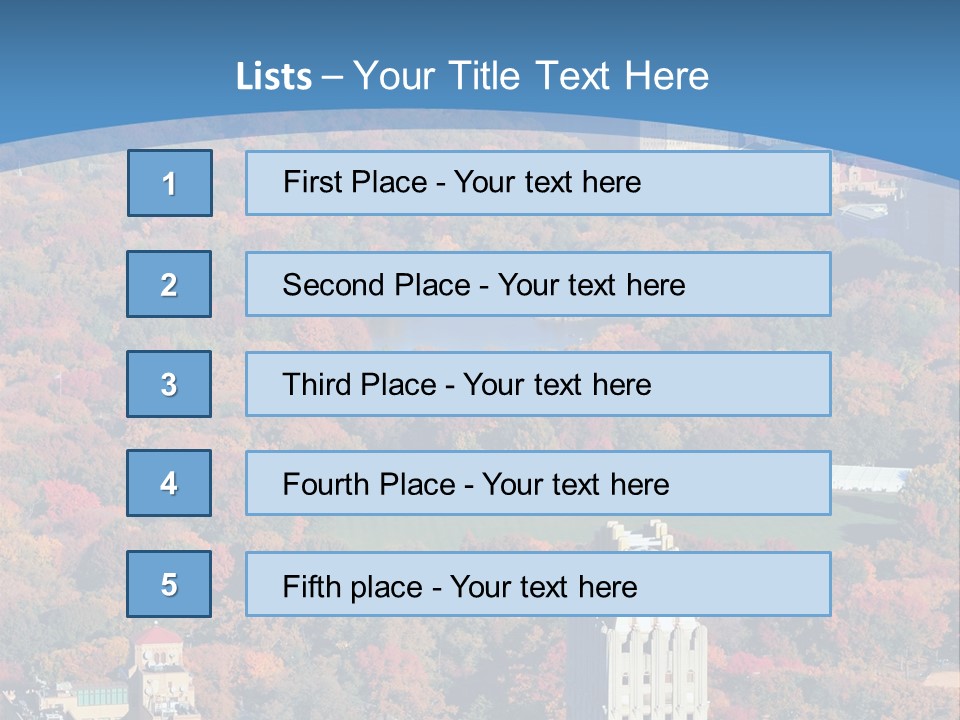 Blue City New York City PowerPoint Template