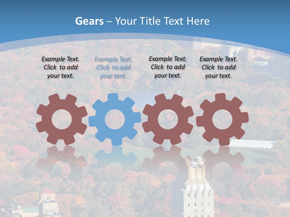Blue City New York City PowerPoint Template