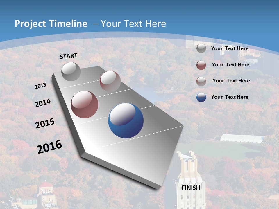 Blue City New York City PowerPoint Template