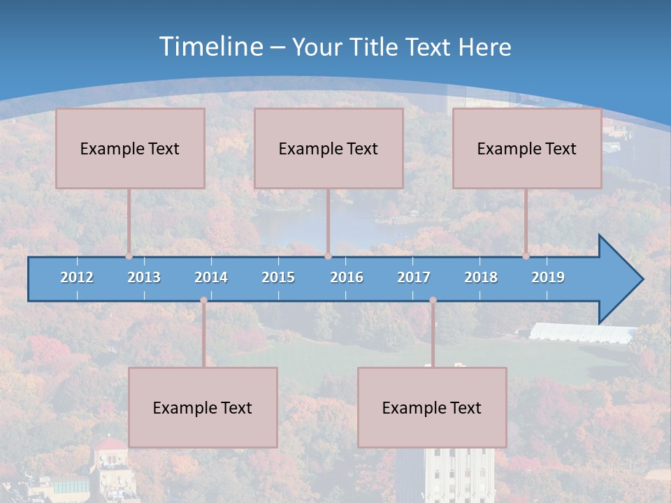 Blue City New York City PowerPoint Template
