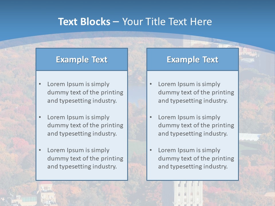 Blue City New York City PowerPoint Template