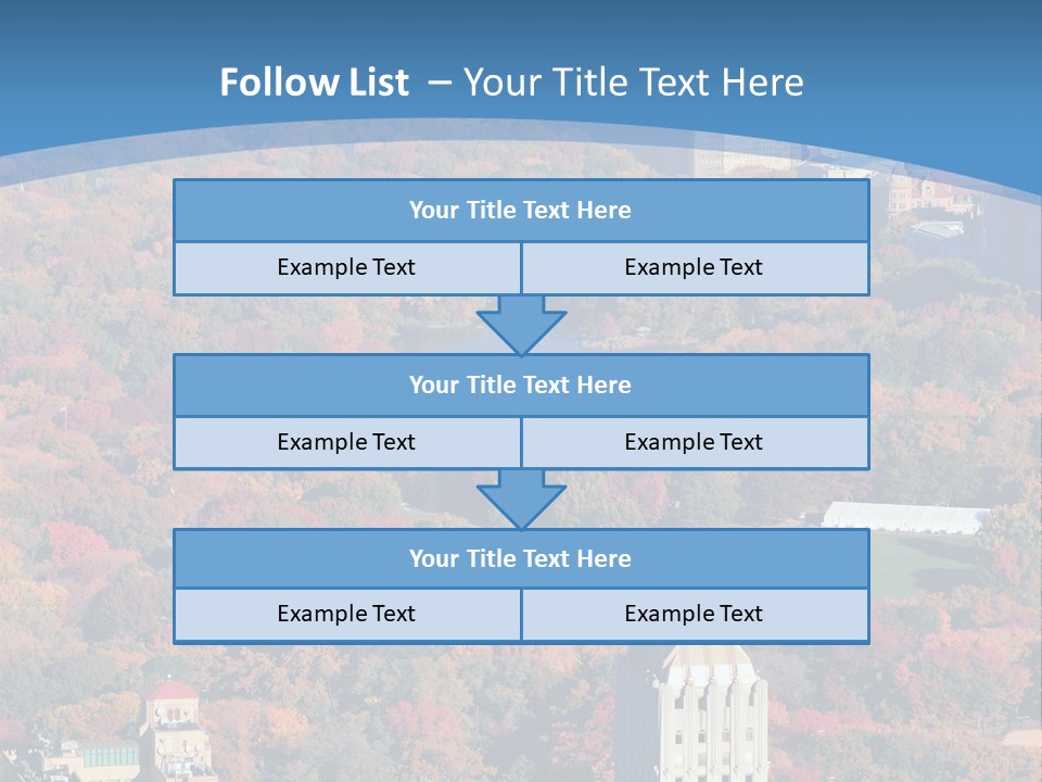 Blue City New York City PowerPoint Template