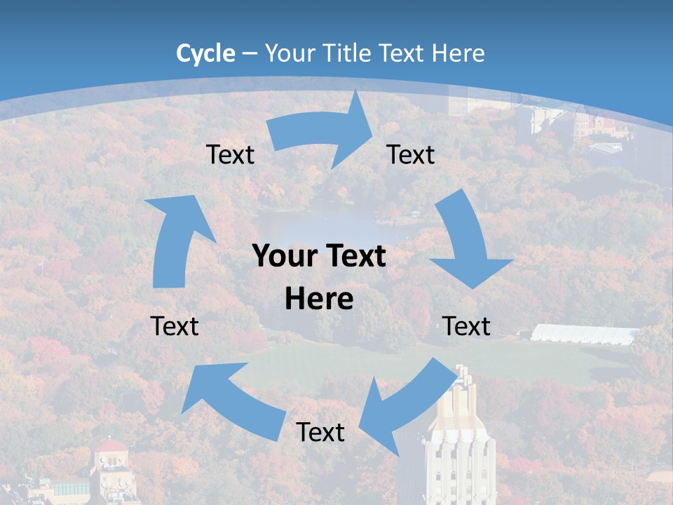 Blue City New York City PowerPoint Template