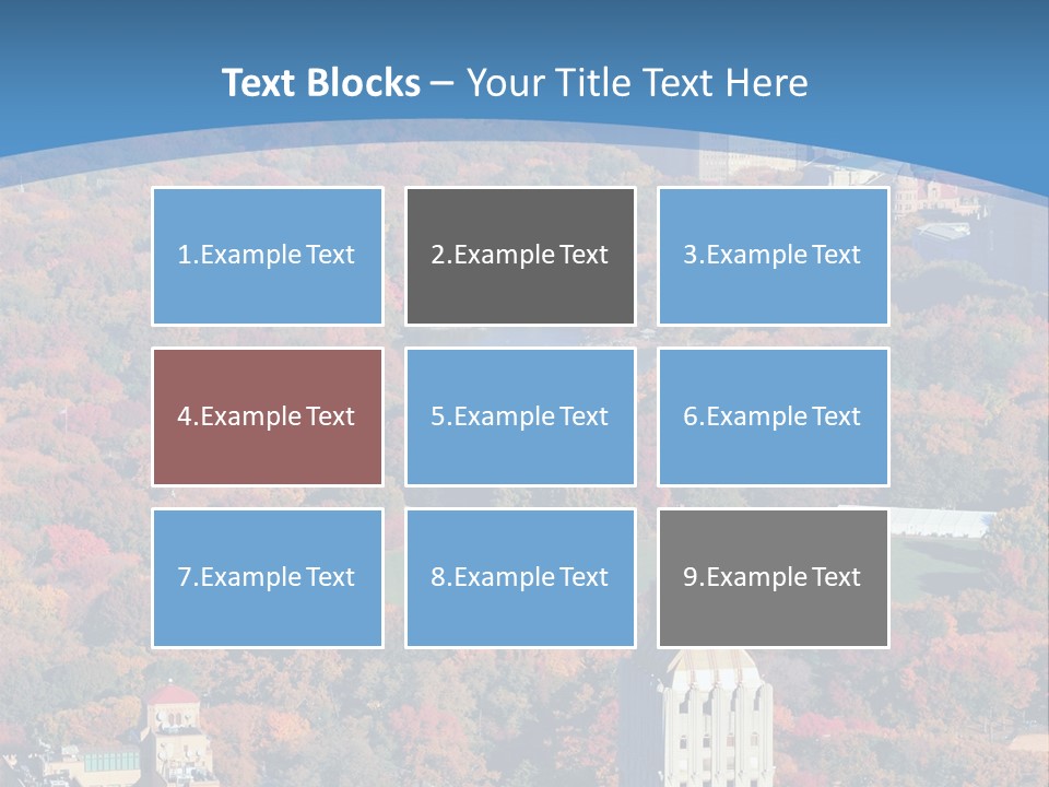 Blue City New York City PowerPoint Template