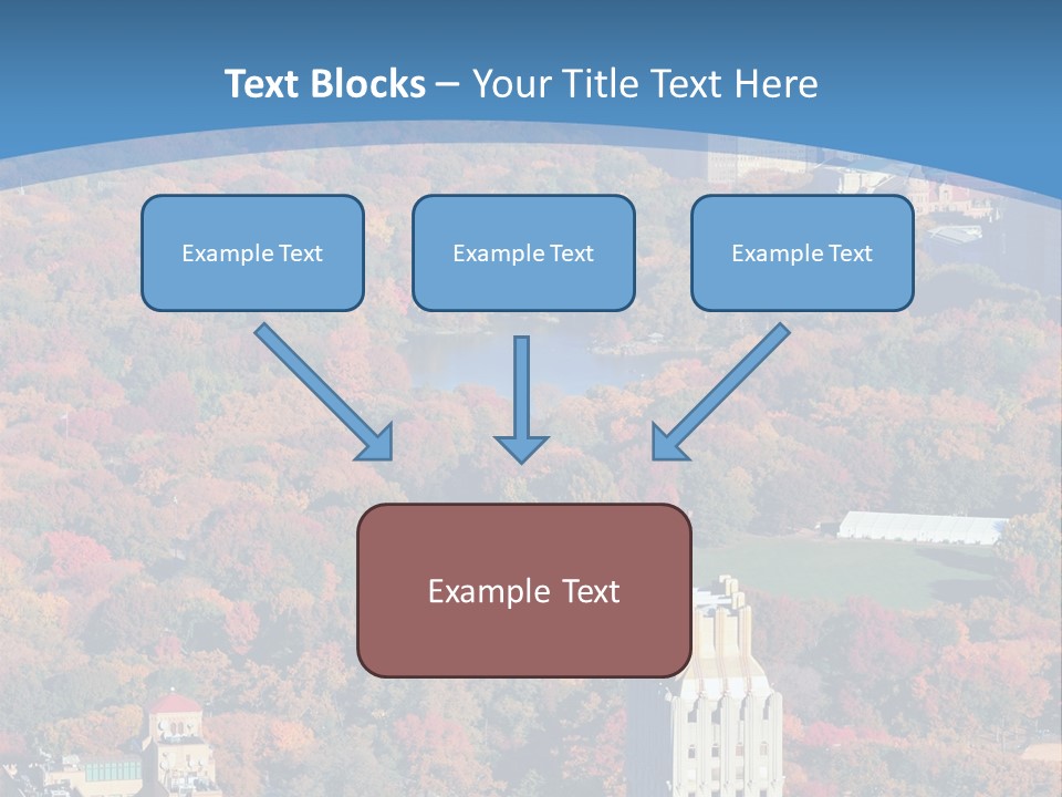 Blue City New York City PowerPoint Template