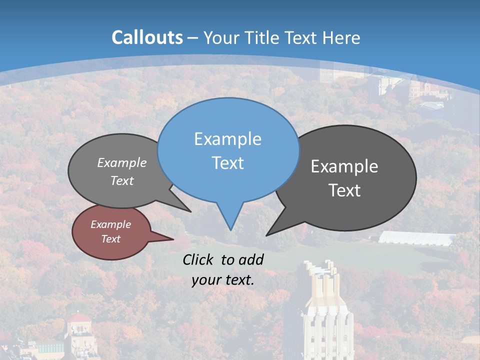 Blue City New York City PowerPoint Template