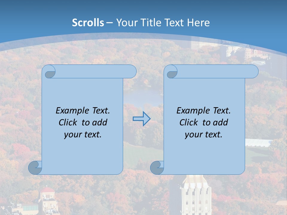 Blue City New York City PowerPoint Template
