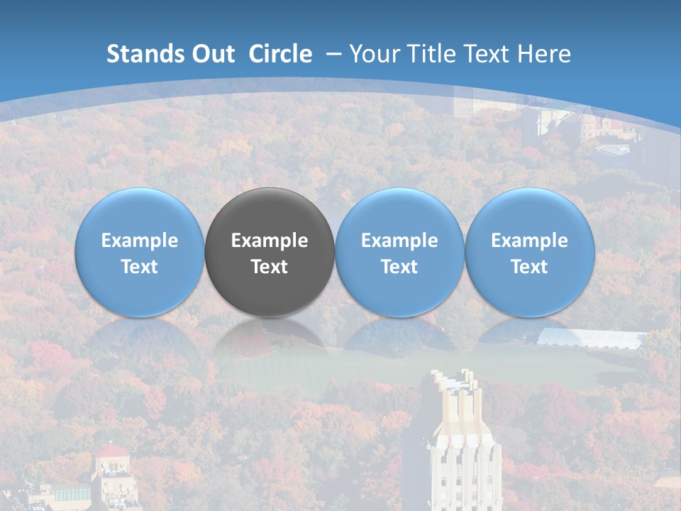 Blue City New York City PowerPoint Template