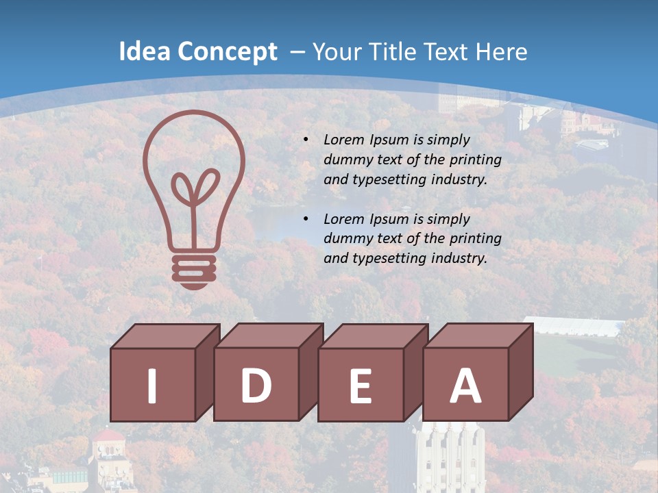 Blue City New York City PowerPoint Template