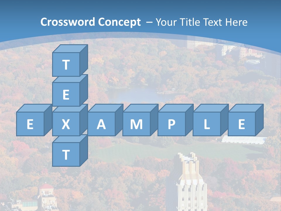 Blue City New York City PowerPoint Template