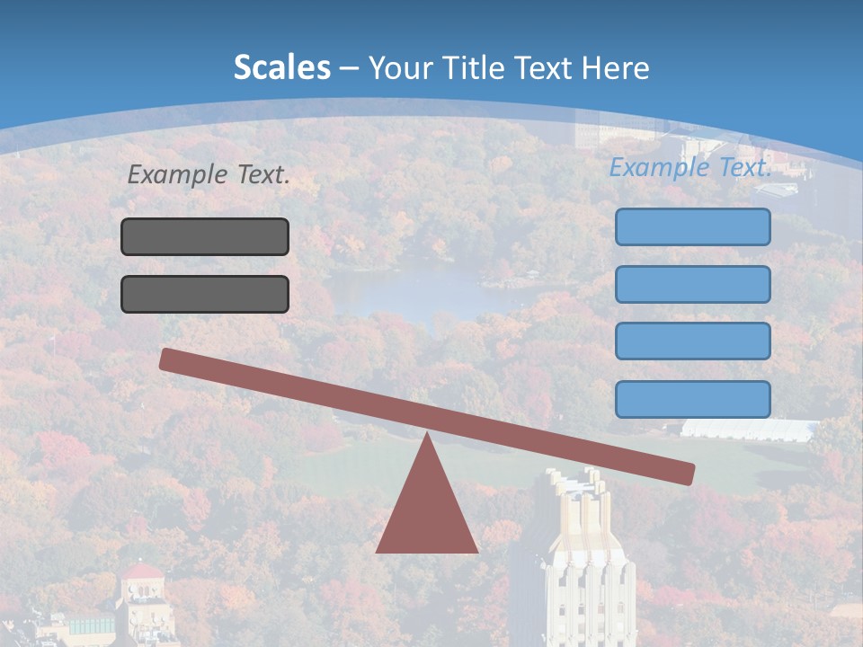Blue City New York City PowerPoint Template