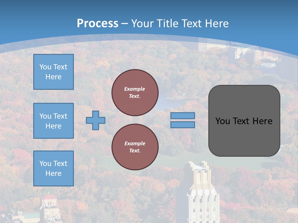 Blue City New York City PowerPoint Template