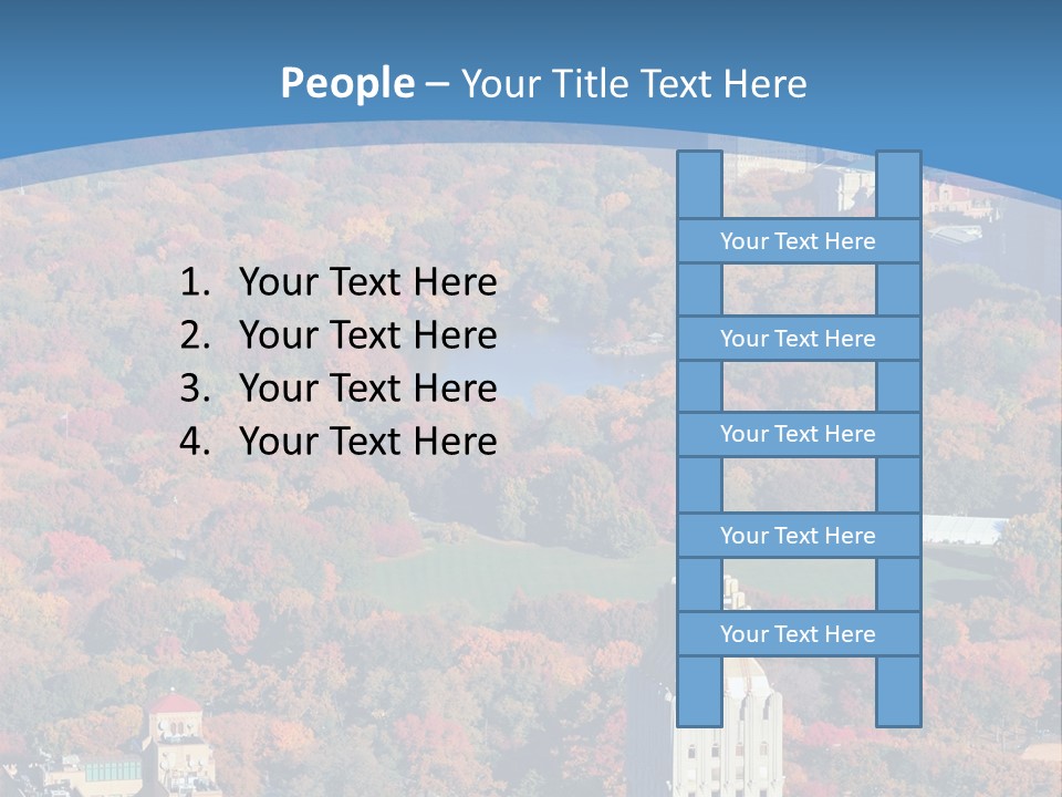 Blue City New York City PowerPoint Template
