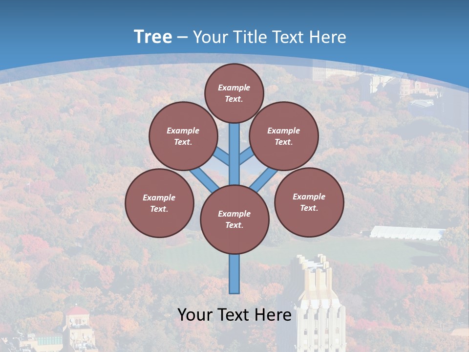 Blue City New York City PowerPoint Template