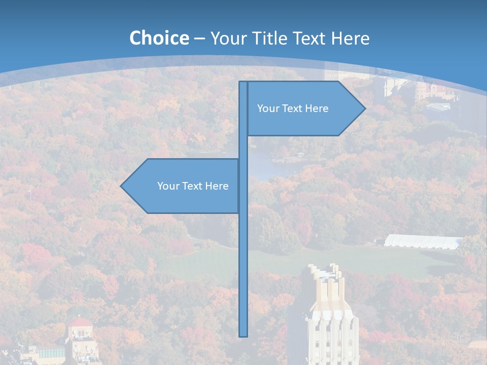 Blue City New York City PowerPoint Template