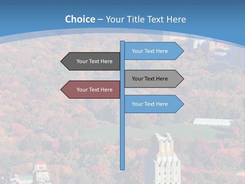 Blue City New York City PowerPoint Template