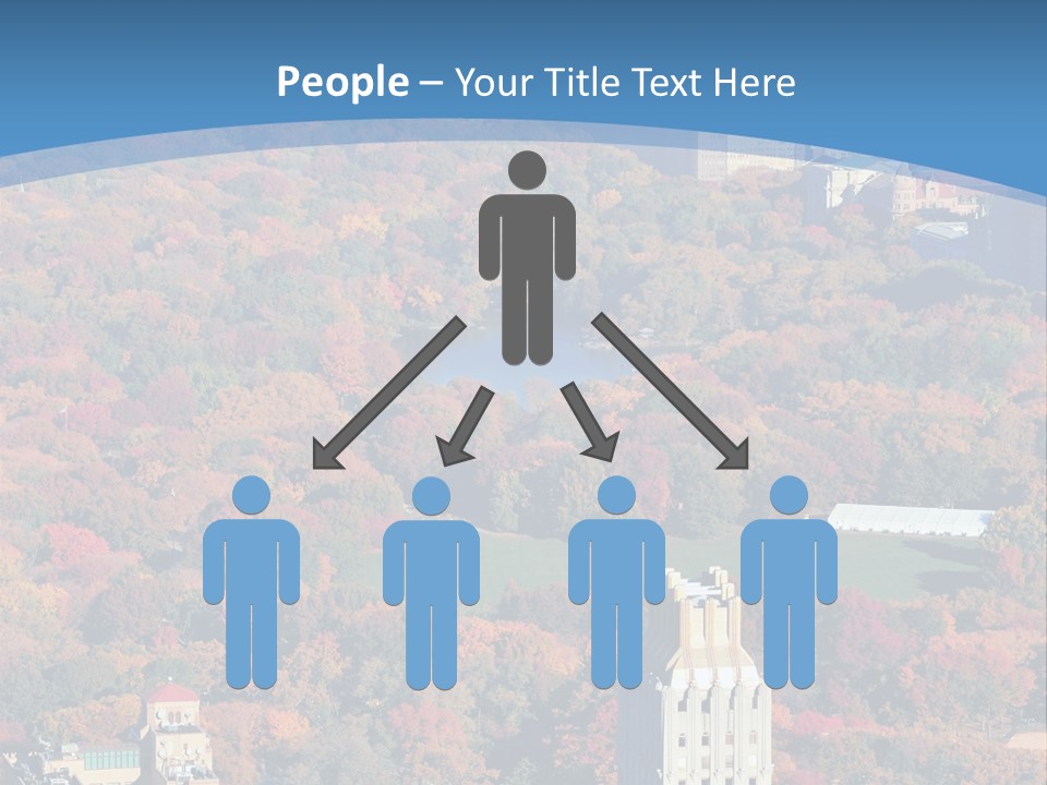 Blue City New York City PowerPoint Template