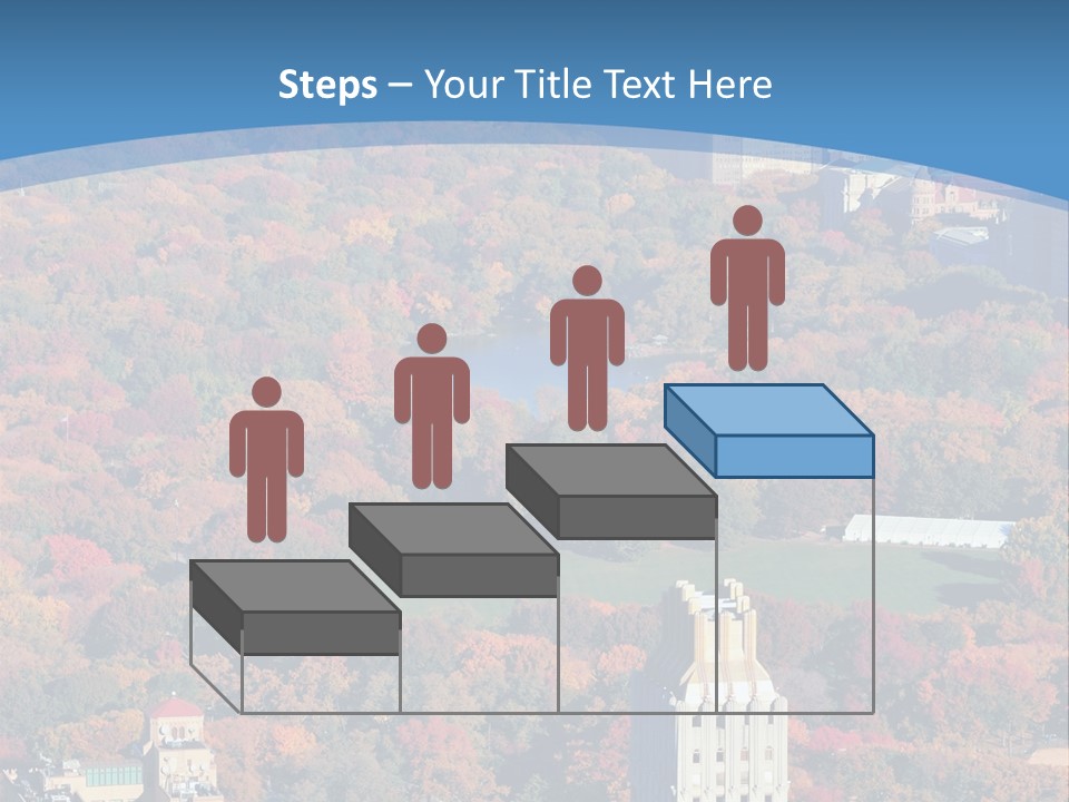 Blue City New York City PowerPoint Template