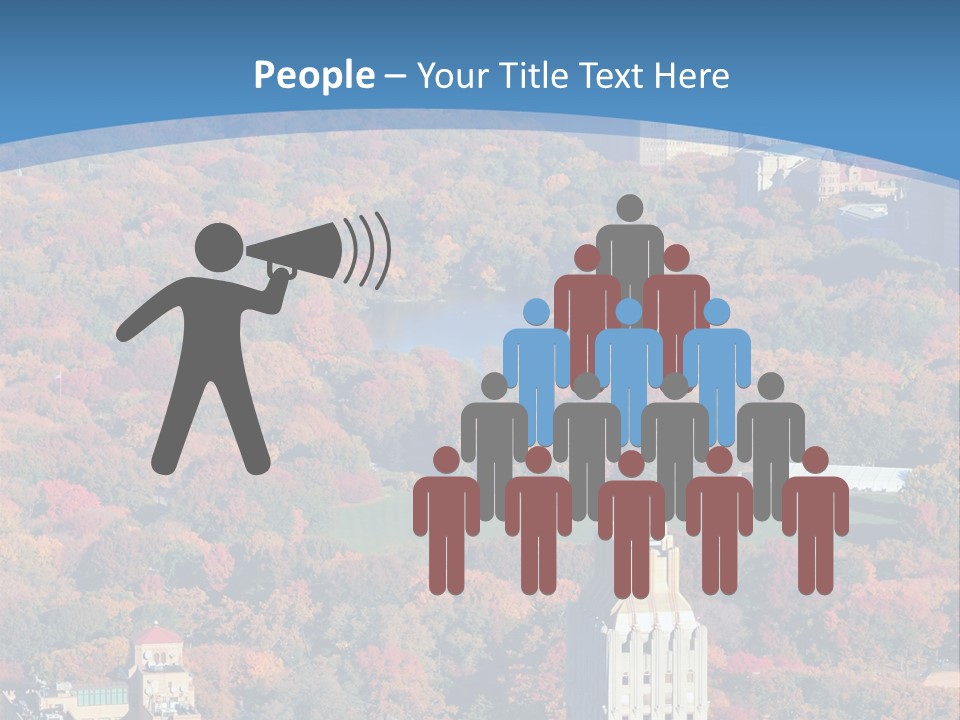 Blue City New York City PowerPoint Template