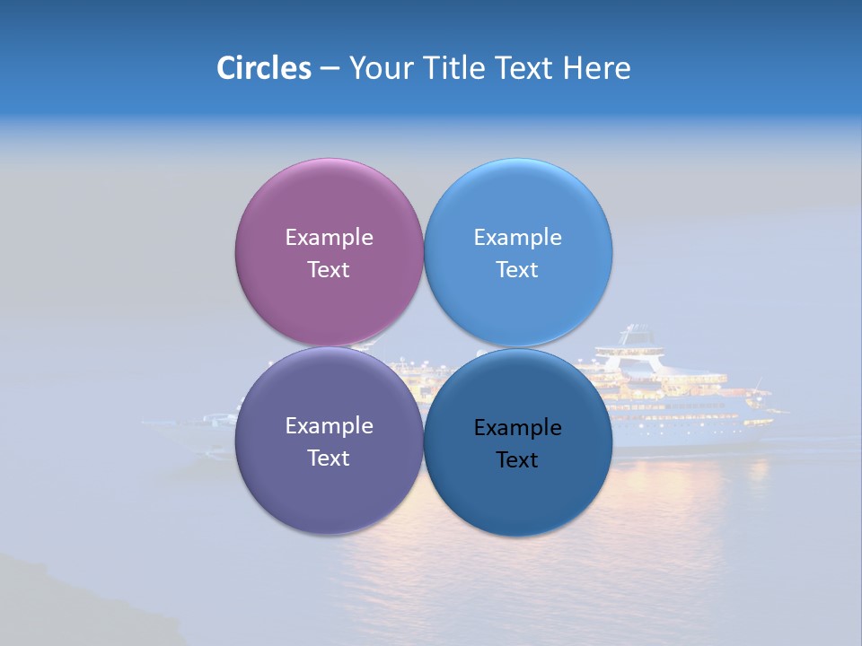 Tour Boat Sea PowerPoint Template