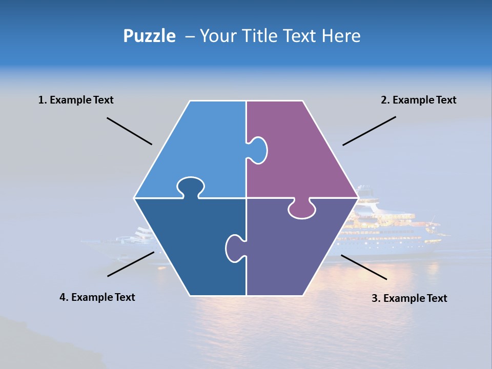 Tour Boat Sea PowerPoint Template