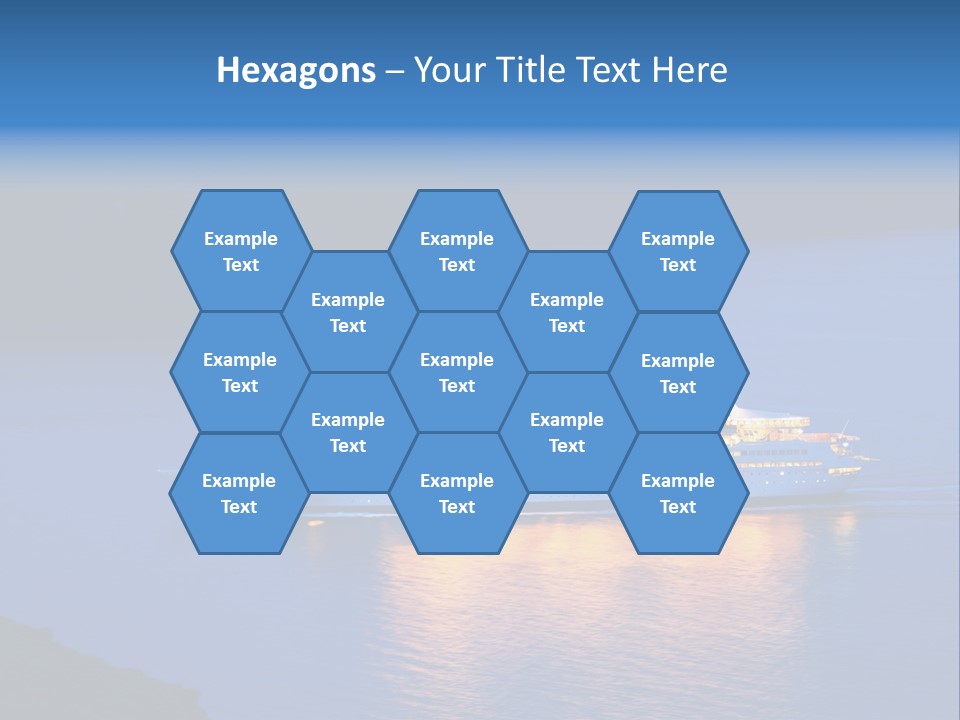 Tour Boat Sea PowerPoint Template