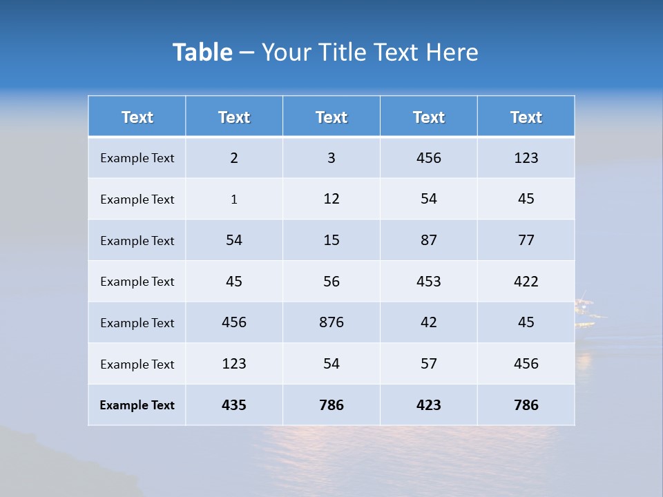 Tour Boat Sea PowerPoint Template