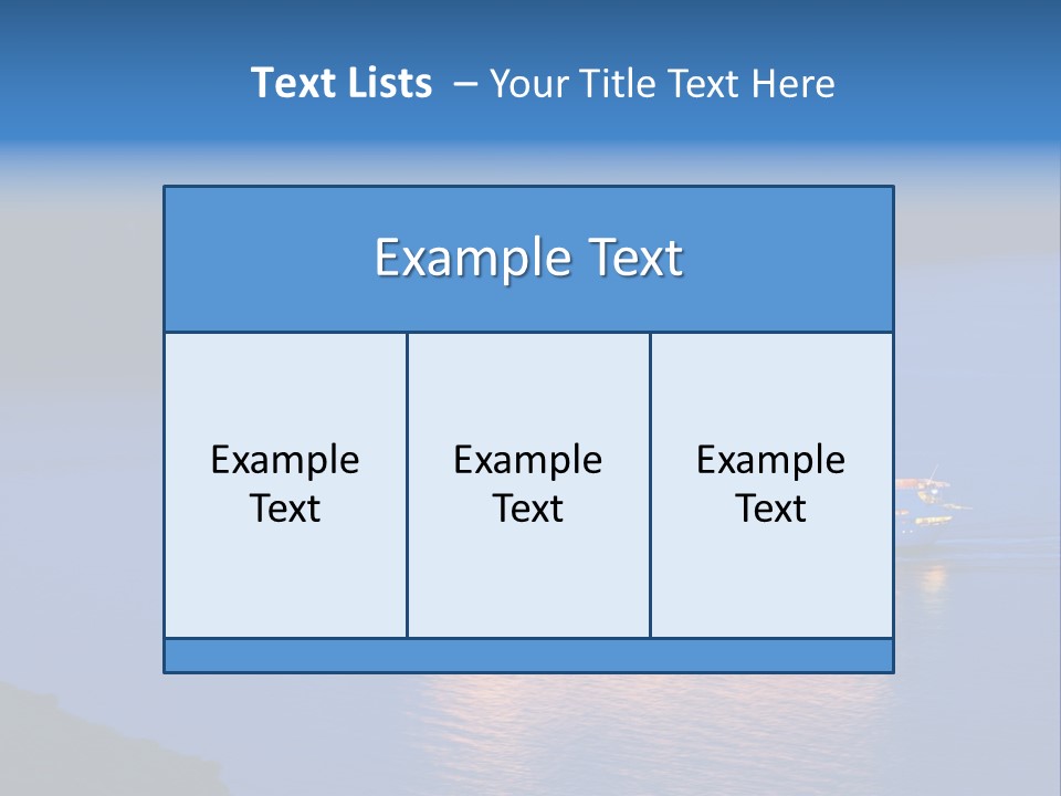 Tour Boat Sea PowerPoint Template
