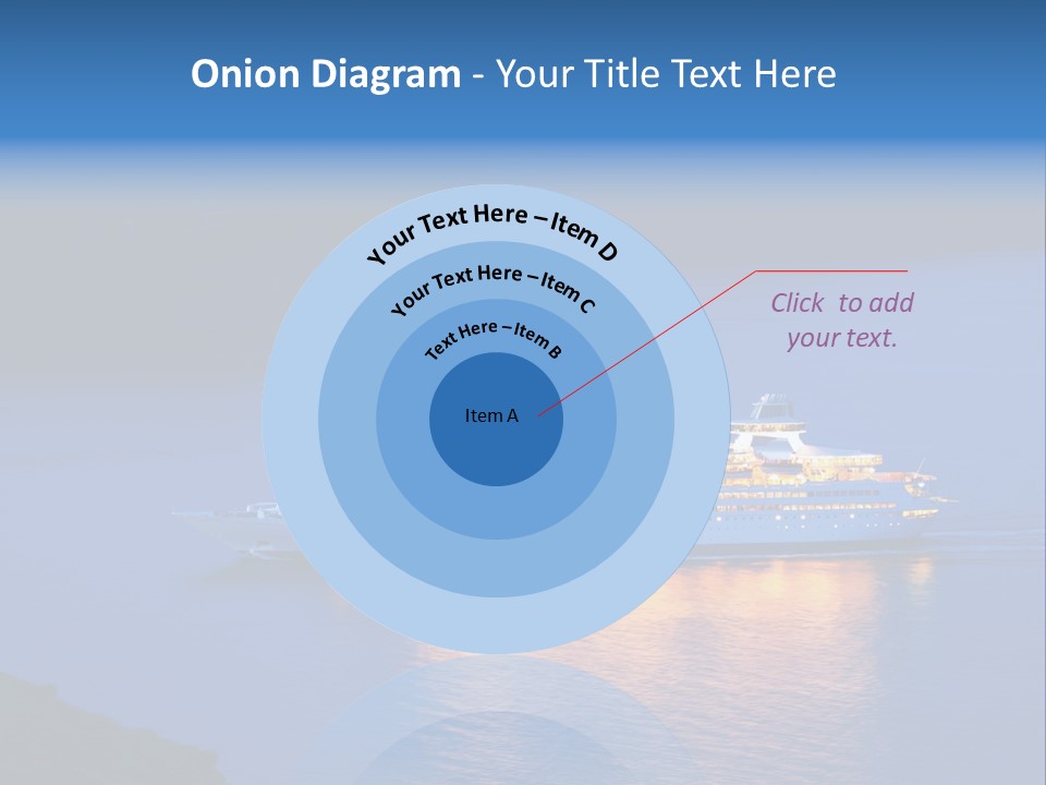 Tour Boat Sea PowerPoint Template