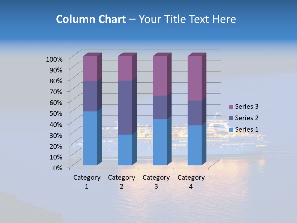 Tour Boat Sea PowerPoint Template