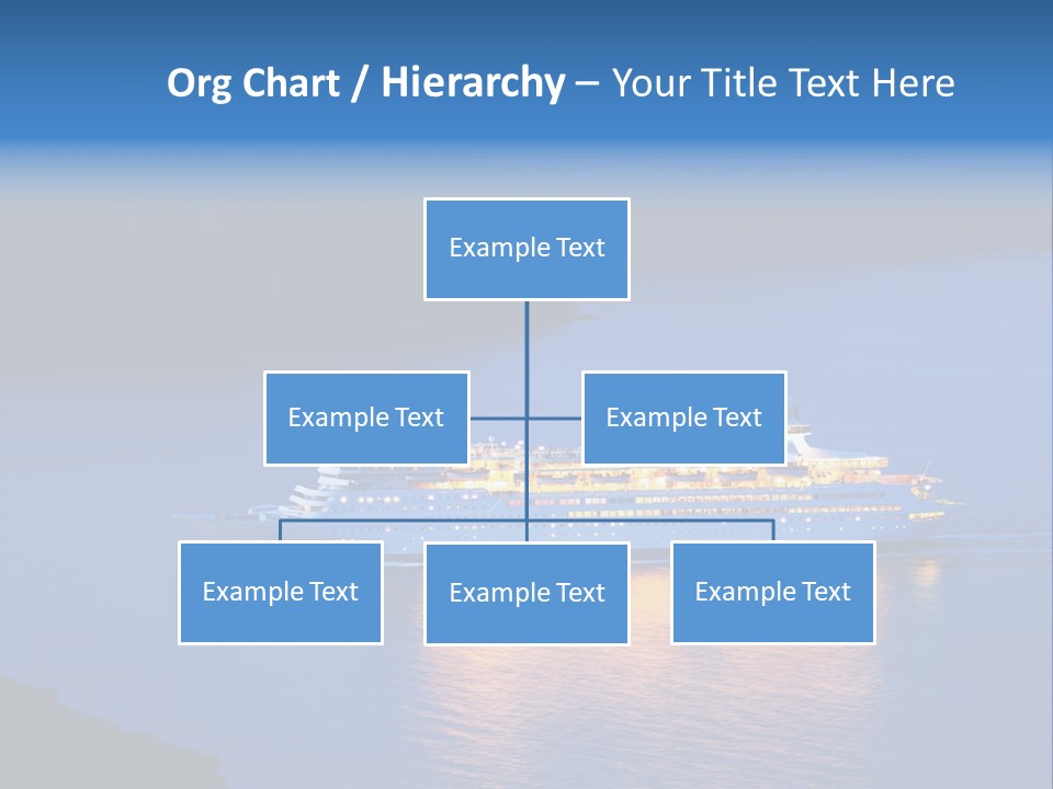 Tour Boat Sea PowerPoint Template