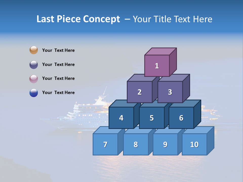 Tour Boat Sea PowerPoint Template