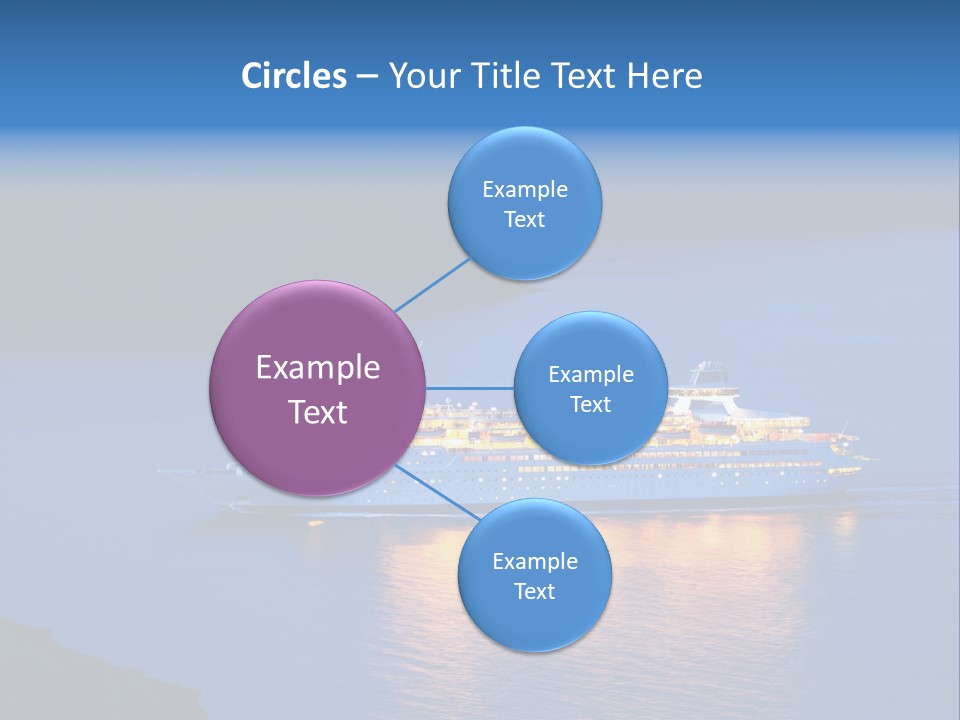 Tour Boat Sea PowerPoint Template