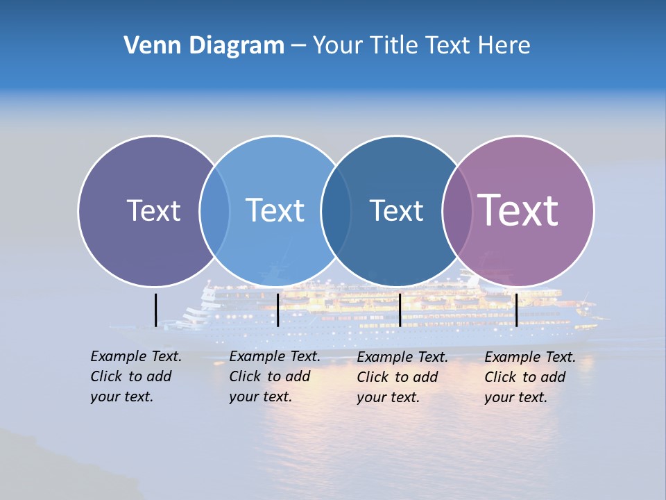 Tour Boat Sea PowerPoint Template