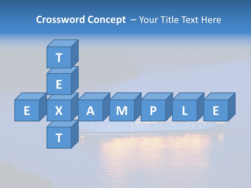 Tour Boat Sea PowerPoint Template
